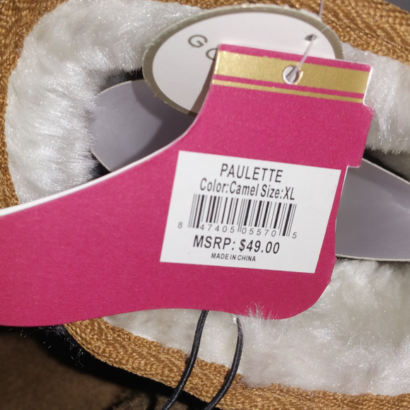 Gold Toe Womens Boots Microsuede Low Calf Faux Fur - Picture 3 of 5